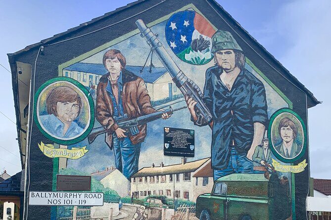 Award Winning Express 2 Hours Belfast Black Taxi/Cab tours - Stop 1: Shankill Road murals, bonfires, and loyalist neighborhood history