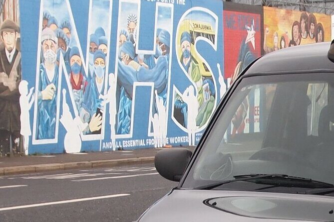Black Taxi Mural "Tour Like A Local" - Stop 1: Bobby Sands Mural, Divis, and the hunger strike murals