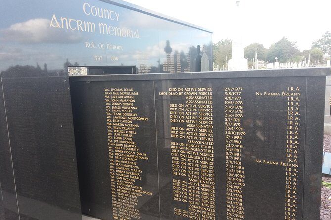 IRA Troubles Conflict Private Tour Museum Graves Murals and Political Analysis - Clonard Martyrs Memorial Garden: names, dates, and the cost of resistance