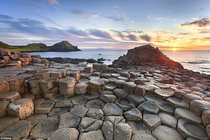 Private Luxury Mercedes Rope Bridge Giants Causeway Coastal Tour - Dunluce Castle cliffs and Greyjoy vibes from the Game of Thrones angle