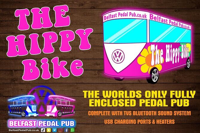 The Hippy Bike Fully Enclosed Party Bike Tour (Private Bike) - What the enclosed hippy bike is actually like inside
