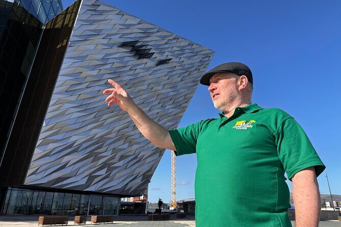 Titanic Eastside Bike Tour - Thompson Dry Dock, HMS Caroline, and Belfast Lough views